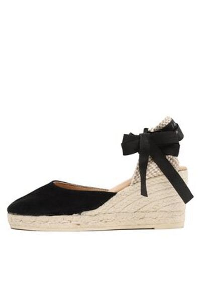 Manebi women's espadrilles LOW WEDGE ESPADRILLES K 1.0 black