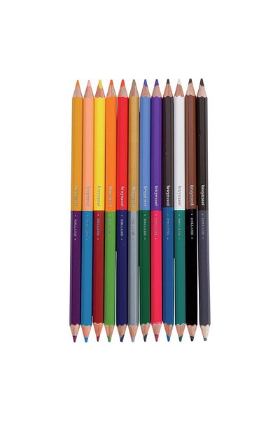 Van Der Meulen Set 12 creioane colorate Bruynzeel cu doua capete