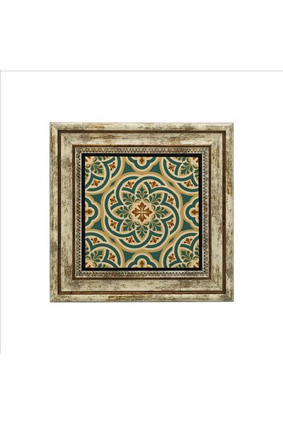 Sadrazam Byzantine Pattern Printed Natural Stone Table (25 X 25 Kd-85)
