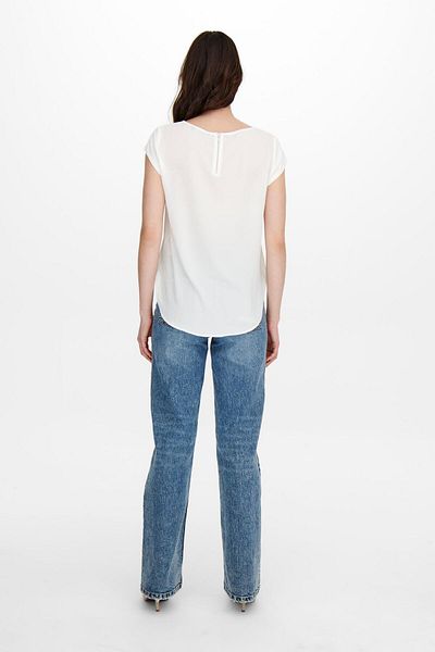 ONLY 15142784 Onlvıc S/S Solid Top Noos Wvn Women's T-Shirt