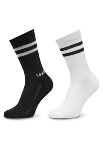 Levi's Set de 2 perechi de șosete înalte Levi's pentru bărbați 37157-1063 albe