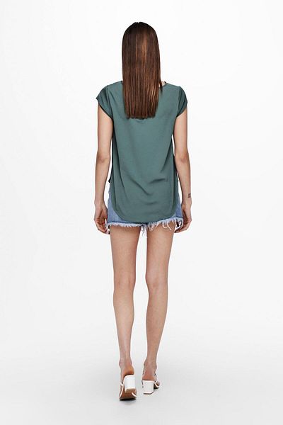ONLY 15142784 Onlvıc S/s Solid Top Noos Wvn Tricou pentru femei