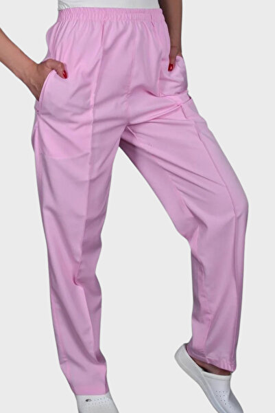 Üniformanya Ροζ ελαστικό παντελόνι σερβιτόρας Παντελόνι πιάτων Παντελόνι πιάτ...