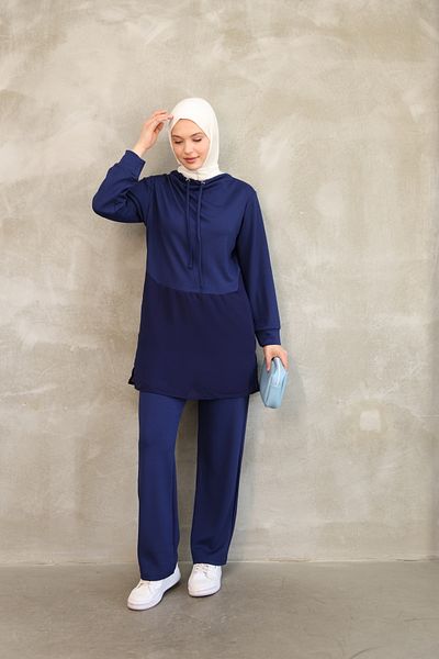 ESL ESLEM Women's Chiffon Detailed Summer Tracksuit Set