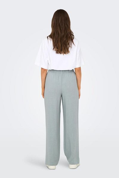ONLY Only 15322263 Onlsıesta Mw Pull-Up Linen Bl Pnt Noos Women's Trousers