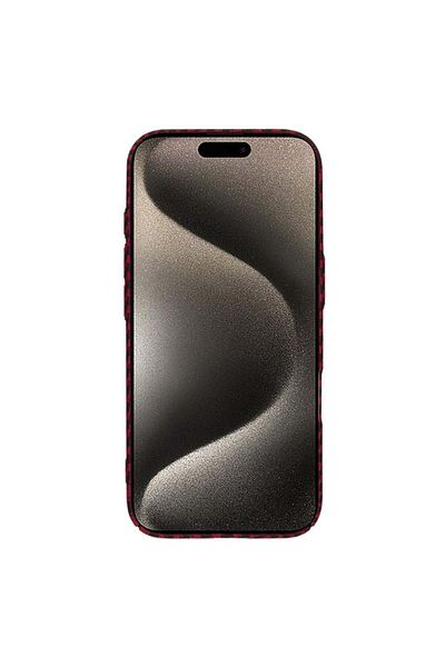 SKYDDAR INNOVATION Case for iPhone 15 Pro Max, carbon texture, Carbonite FiberShell, Red, sticker set