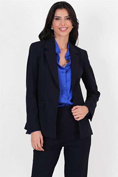 Spazio Cristano Mono Yaka Tek Düğme Ceket LACİVERT