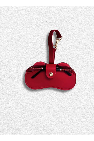 fular & bags Red Hanging Glasses Case Bag Charm