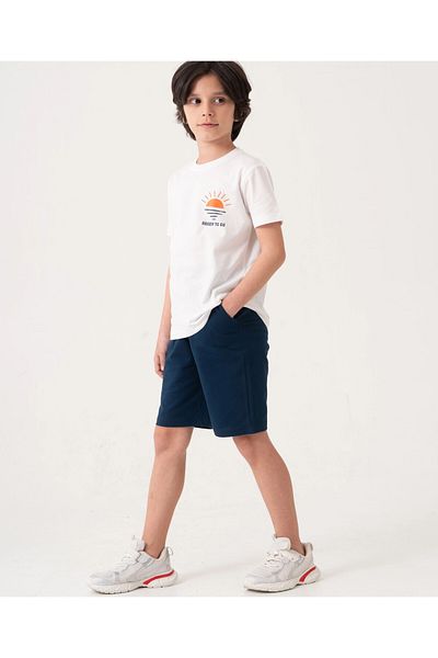 My Hanne Beach Side Back Printed Boy's Suit 50605