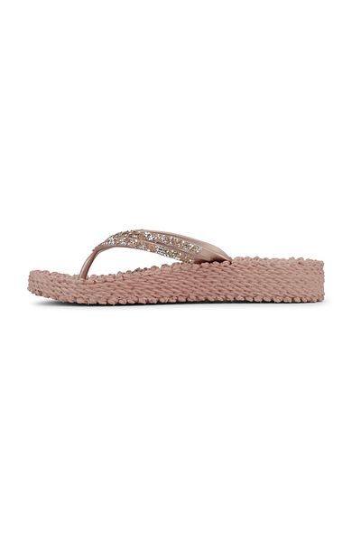 Ilse Jacobsen Misty Rose Cheerful15 - Pink Platform Flip Flops