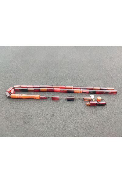 İskeçe Exclusive Furkan Gül Master Work 0.6 Transparent Delim Double Layer Polished Fire-I Amber Certified 7830