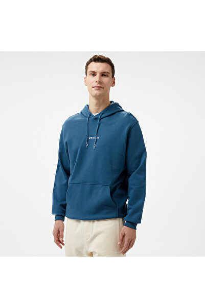 United 4 UNITED4 Erkek Mavi Sweatshirt
