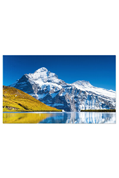 StoryGift Romania Tablou Canvas Peisaj Montan Cu Reflectie In Apa, Mountain, ...