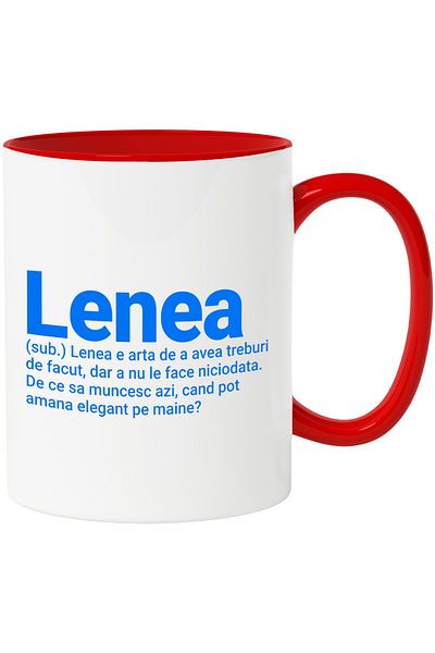 StoryGift Romania Mug with Noun and Funny Definition Text Laziness Is the Art of Having Things to Do, With,STG