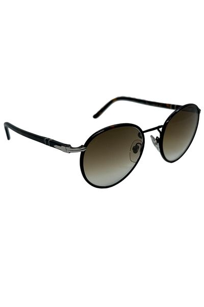 Persol 2422Si 992/51 Mineral Glass Brown Round Unisex Sunglasses