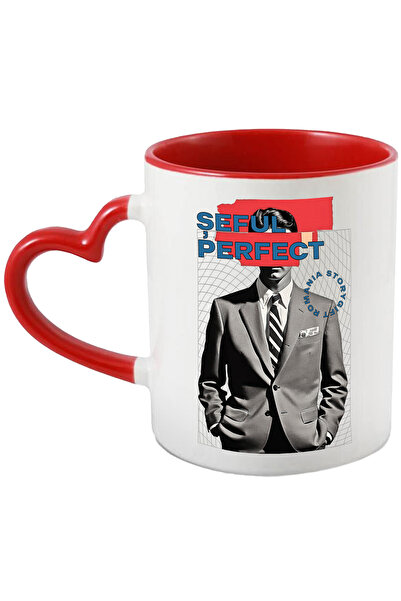 StoryGift Romania Cana seful perfect om in costum, barbat lider, 330ml, Ceram...