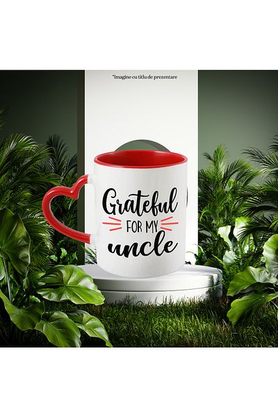 StoryGift Romania Mug for those who are grateful for the uncles they have with Handle Ini, With,STG.
