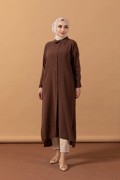 Stilife Cupra Long Tunic Brown