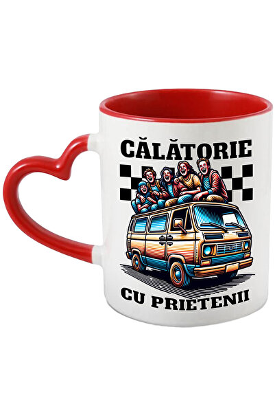 StoryGift Romania Cana Calatorie cu prietenii, aventura, camping , 330ml, Cer...