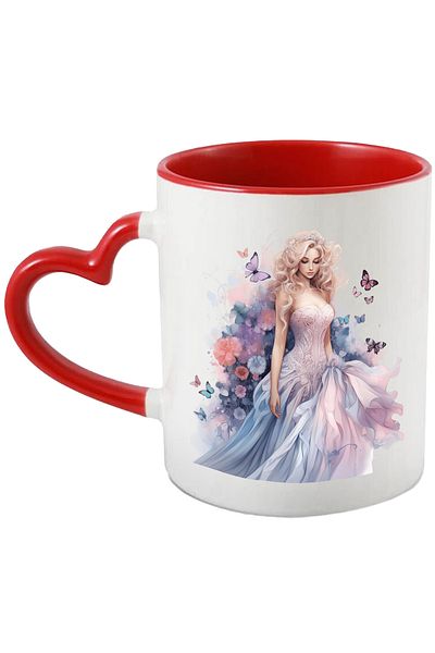 StoryGift Romania Mug with a beautiful face | illustration | princess | like in stories | nature | abstract, With ,STG.