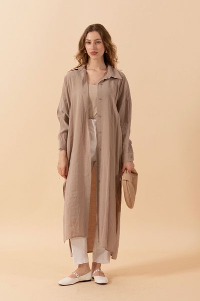 Stilife Cupra Long Tunic Stone