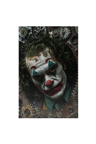 StoryGift Romania Tablou Canvas: Portret Masculin Cu Personajul Jocker Cu Par...