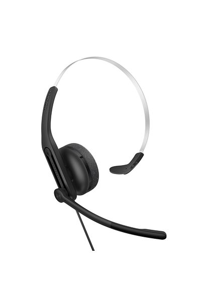 Edifier CC100 Wired Mono Headset, Built-in mic with AI noise cancellation technology,Black