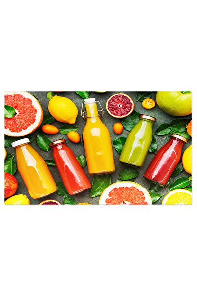 StoryGift Romania Tablou Canvas Bauturi Cu Fructe De Vara Sucuri Citrice Si Smoothies, Bautura, Suc, Fructe, Vara