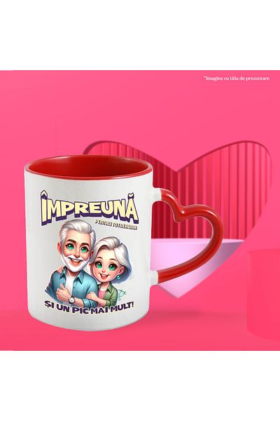 StoryGift Romania Happy grandparents couple mug love text together for always Valentine's Yes, With, STG