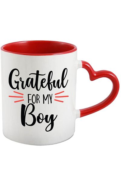 StoryGift Romania Mug for grateful mothers for their little boy - maternal love care with, With, STG