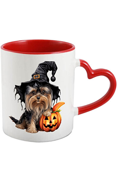 StoryGift Romania Cana cu un catel de talie mica | blanos | cu palarie de vra...