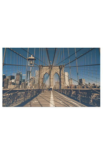 StoryGift Romania Tablou Canvas Podul Brooklyn La Dimineata Silueta Manhattan...