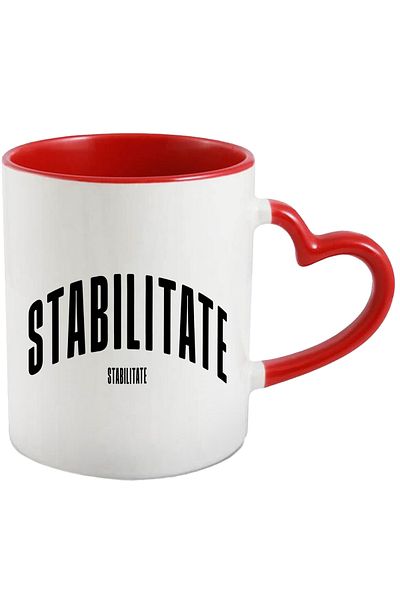 StoryGift Romania Mug The Word Stability, Motivational, Self Help, Self Understanding, Appreciation, With ,stg