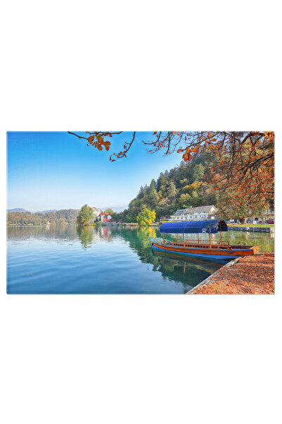 StoryGift Romania Tablou Canvas Vedere Uimitor De Soare Cu Case Traditionale ...