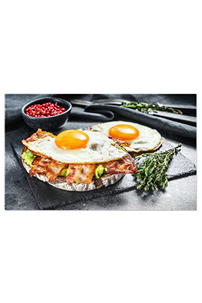 StoryGift Romania Tablou Canvas - Deliciosul Mic Dejun Cu Bacon Si Oua Fripte