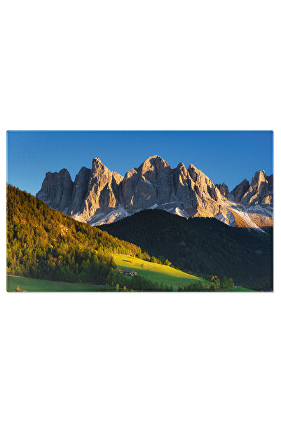 StoryGift Romania Tablou Canvas Santa Maddalena In Val Di Funes, Alpii Dolomiti, Natura, Peisaj Muntos, Calatorie