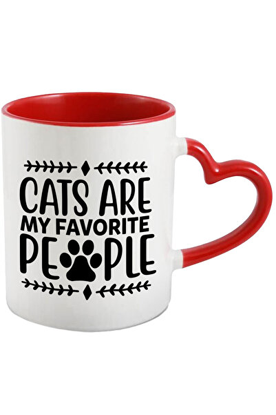 StoryGift Romania Cana cu textul in engleza "Cats are my favorite people" - p...