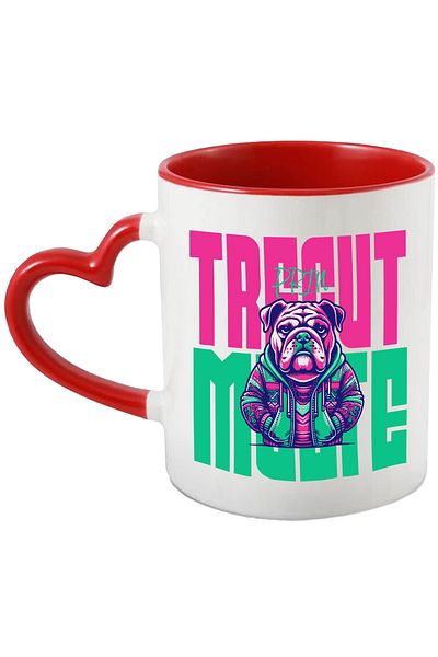 StoryGift Romania Mug Bulldog Gangster Dog Text Passed Through Many Times, 330ml, Ceramic with Handle, With,STG