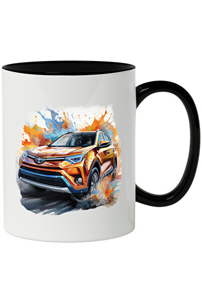 StoryGift Romania Cana Cu Toyota, Masina, Apa, Sosea, Ilustratie, Vopsea, Multicolor 330 ml, Ceram, Cu ,STG