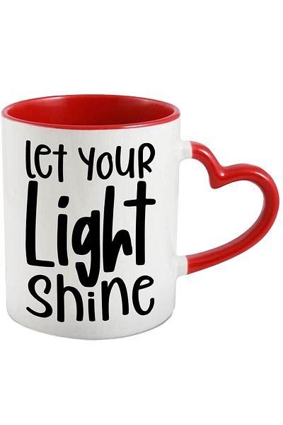 StoryGift Romania Mug with the text in English "Let your light shine" - let your light shine, With ,STG