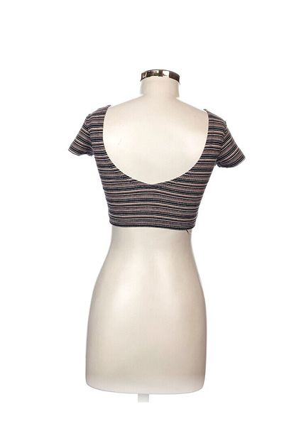 İNCİ MABEL BUTİK V Back Detailed Striped Crop