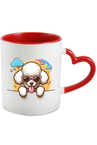 StoryGift Romania Cana cu un catel alb cu ochelari | ilustratie | blanos | se...