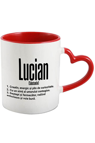 StoryGift Romania Cana Cu Numele Lucian, Cu Mesaj Motivational, Creativ, Ener...