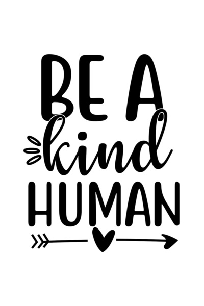 StoryGift Romania Sticker Exterior Cu Inimioara Si Textul "be A Kind Human" -...