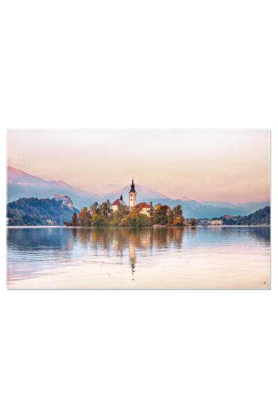 StoryGift Romania Tablou Canvas Apus Peste Destinatie Turistica Populara, Ble...