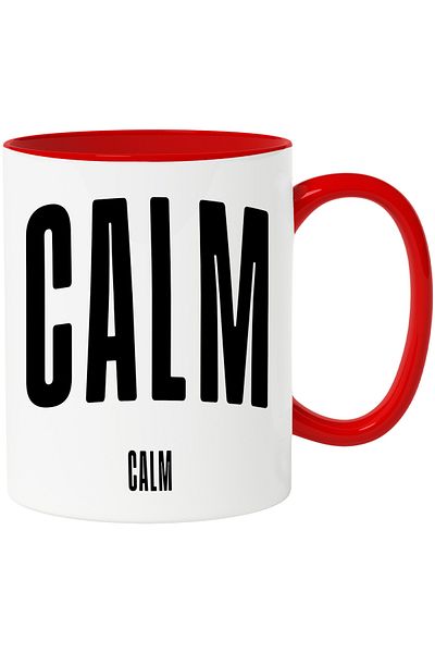 StoryGift Romania Mug The Word Calm, Motivational, Self Help, Self Understanding, Appreciation, Hope, With,STG