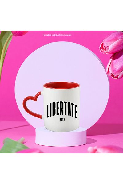 StoryGift Romania Mug The Word Freedom, Motivational, Self Help, Self Understanding, Appreciation,, With ,STG.