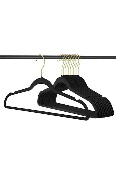 Lumely 30 PCS Hangers,Non-slip Velvet Suit Hangers,Ultra-Thin Space-Saving,360-Degree Swivel Hooks