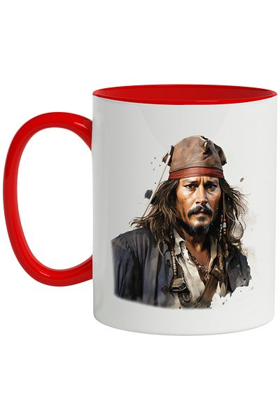 StoryGift Romania Jack Sparrow Mug, Pirates of the Caribbean, Fictional Character, Multicolor 330 ml, C, With, STG