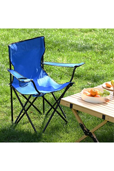 Saharaz كرسي تخييم قابل للطي مع حقيبة تخزين جانبية، 50×50×80 سم، يتحمل الأحما...